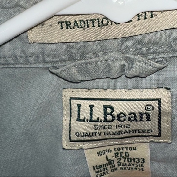 L.L. Bean Traditional Fit Shirt button down shirt Large 270133 - Picture 3 of 3